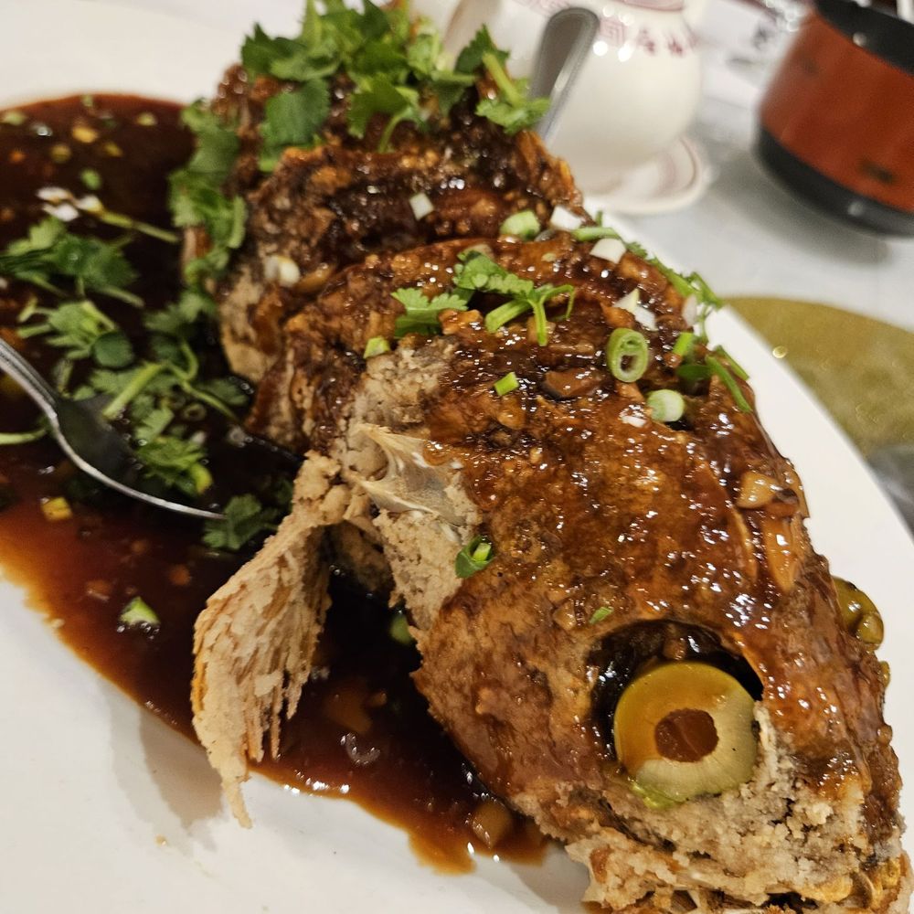 Chef Chu's - whole fried fish with sichuan garlic sauce $55.95...other options like braised and different sauces available... - Chinese Near Me - Los Altos, California Chef Chu's - whole fried fish with sichuan garlic sauce $55.95...other options like braised and different sauces available... - Chinese Near Me - Los Altos, California