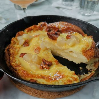 Maxine's Cafe & Bar - Sweet Dutch Baby with poached pears and candied pecans - Bars Near Me - Vancouver, British Columbia Maxine's Cafe & Bar - Sweet Dutch Baby with poached pears and candied pecans - Bars Near Me - Vancouver, British Columbia