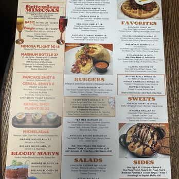 GARAGE Kitchen + Bar - Brunch menu. - Breakfast & Brunch Near Me - San Diego, California GARAGE Kitchen + Bar - Brunch menu. - Breakfast & Brunch Near Me - San Diego, California