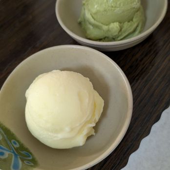Kantaro Sushi - matcha ice cream and yuzu sorbet - Sushi Bars Near Me - Torrance, California