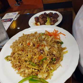 Steak Stone & Sushi Niagara Falls - Chicken fried rice and side of hibachi steak - Sushi Bars Near Me - Niagara Falls, New York