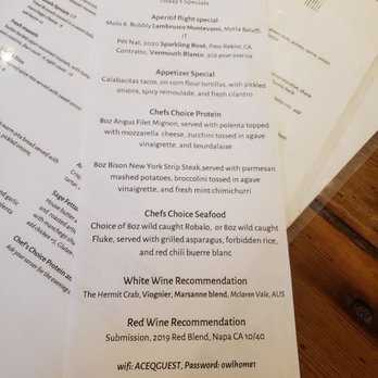 ACEQ Restaurant - Today's specials feb2022 - New American Near Me - Arroyo Seco, New Mexico ACEQ Restaurant - Today's specials feb2022 - New American Near Me - Arroyo Seco, New Mexico