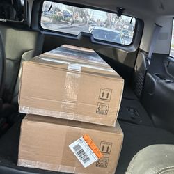 Harbor Freight Tools - Two carports that I wanted that my husband had to go get because the employees were lazy and questioning if my vehicle was big enough .