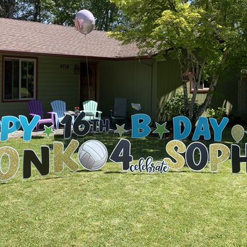 Hooray Yard Cards Corvallis - Happy Birthday Yard greeting. - Party Supplies Near Me Hooray Yard Cards Corvallis - Happy Birthday Yard greeting. - Party Supplies Near Me