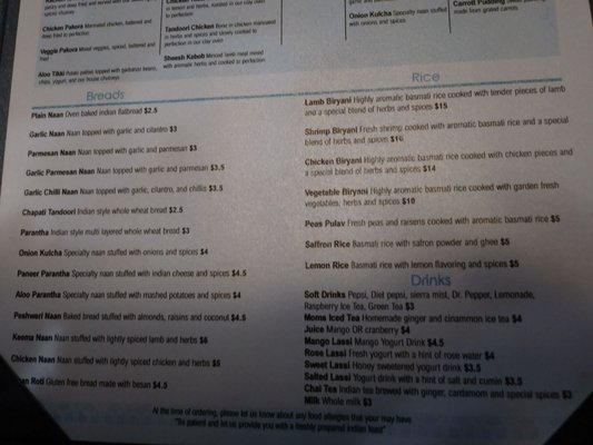 Menu photo 6 India's Clay Oven San Bernardino, CA