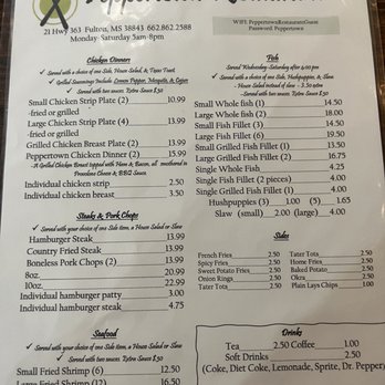 Peppertown Restaurant - Menu - Breakfast & Brunch Near Me - Mantachie, Mississippi Peppertown Restaurant - Menu - Breakfast & Brunch Near Me - Mantachie, Mississippi