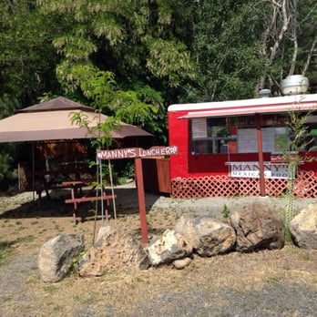 Manny's Lonchera - a red food truck and a picnic table - Food Trucks Near Me - Underwood, Washington Manny's Lonchera - a red food truck and a picnic table - Food Trucks Near Me - Underwood, Washington