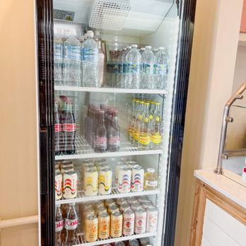 Mayday Ice Cream - a refrigerator full of drinks - Ice Cream & Frozen Yogurt Near Me - Jacksonville Beach, Florida