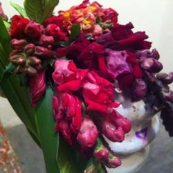 Bucareli 69 - Decorado de flores para el concierto de Gamelán y Teatro de sombras