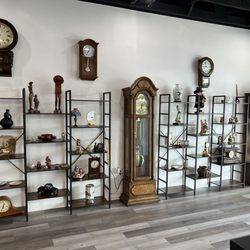 Clock Repair Service Center - Beautiful display from inside the shop