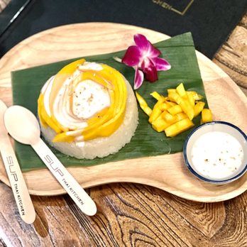 Sup Thai Kitchen - Mango sticky rice - Thai Near Me - Fresh Meadows, New York Sup Thai Kitchen - Mango sticky rice - Thai Near Me - Fresh Meadows, New York