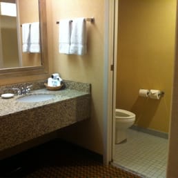 Bathroom area was clean and neat.
