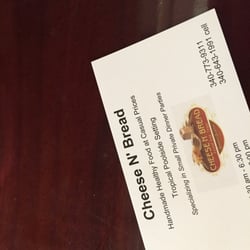 Cheese'n'Bread - Hours and phone number, I cut the hours out as they are not accurate