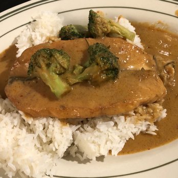 Hom Mali - T705. Panang Salmon - Thai Near Me - Chicago, Illinois Hom Mali - T705. Panang Salmon - Thai Near Me - Chicago, Illinois