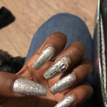 Bebe Nails & Spa - My fav style $120 with the jewelry - Nail Salons Near Me - Detroit, Michigan