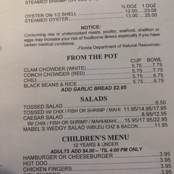 Pineapple Joe's Grill & Raw Bar - Raw bar menu - Cocktail Bars Near Me - Fort Pierce, Florida
