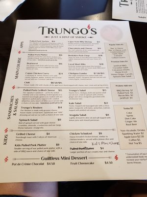 Menu photo 2 Trungo's Leesburg, VA