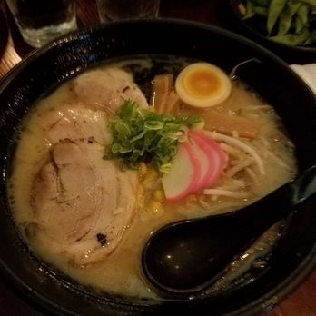 Table To Stix Ramen - Tonkotsu ramen. Good sized portion with pretty good flavor! I had a good amount of broth leftover. - Ramen Near Me - Evanston, Illinois