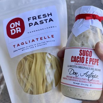 Onda Pasta & Provisions - Fresh Tagliatelle and Cacio E Pepe sauce - Pasta Shops Near Me - Honolulu, Hawaii Onda Pasta & Provisions - Fresh Tagliatelle and Cacio E Pepe sauce - Pasta Shops Near Me - Honolulu, Hawaii