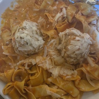Pastabilities - Hot Vodka with papardelle and Meatball - Italian Near Me - Syracuse, New York Pastabilities - Hot Vodka with papardelle and Meatball - Italian Near Me - Syracuse, New York