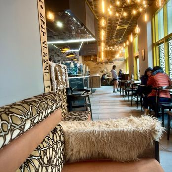 Delah Coffee - View from the u shaped seating area. Couches were very comfy and clean. - Desserts Near Me - Oakland, California