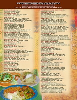 Menu photo 8 Guadalajara Mexican Restaurant Superior, WI Menu photo 8 Guadalajara Mexican Restaurant Superior, WI