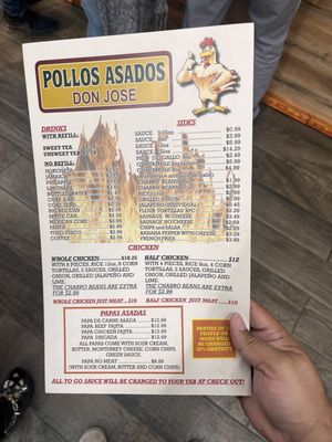 Menu photo 1 Pollos Asados Los Pechugones San Antonio, TX Menu photo 1 Pollos Asados Los Pechugones San Antonio, TX