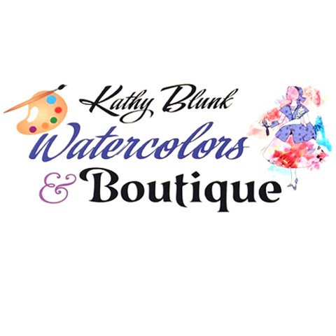 Kathy Blunk Watercolors & Boutique Logo