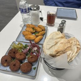 Falafel and jalepeno poppers Falafel and jalepeno poppers