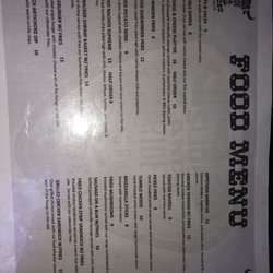 Slide & Ride Rodeo - Food menu