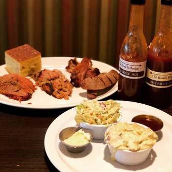 The Ranch House - The Ranch House Platter- Brisket, pork, sausage, two baby back ribs - American Near Me - Santa Fe, New Mexico The Ranch House - The Ranch House Platter- Brisket, pork, sausage, two baby back ribs - American Near Me - Santa Fe, New Mexico