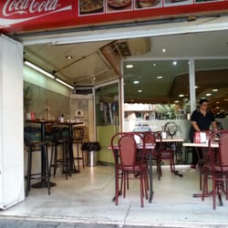 Bravo - Nice eating area under cover, but there is street-side seating as well
