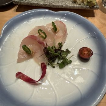 Asanebo - Amberjack sashimi w/ seasame miso - Sushi Bars Near Me - Studio City, California Asanebo - Amberjack sashimi w/ seasame miso - Sushi Bars Near Me - Studio City, California