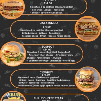 Cowburger - the menu for the cowburger burger - Burgers Near Me - Katy, Texas
