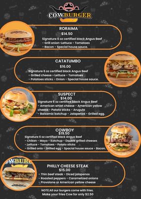 Menu photo 1 Cowburger Katy, TX