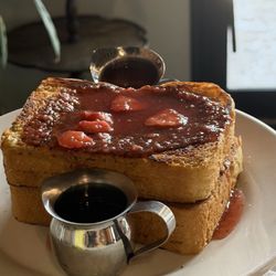 Milk & Honey - banana filling with strawberries french toast