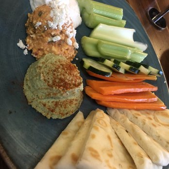 Luna Grill Rancho Cucamonga - Hummus trio with veggies and pita - Mediterranean Near Me - Rancho Cucamonga, California Luna Grill Rancho Cucamonga - Hummus trio with veggies and pita - Mediterranean Near Me - Rancho Cucamonga, California
