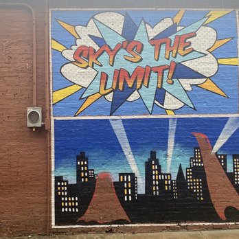 Sky's the Limit Mural - Public Art Near Me - New Albany, Indiana Sky's the Limit Mural - Public Art Near Me - New Albany, Indiana