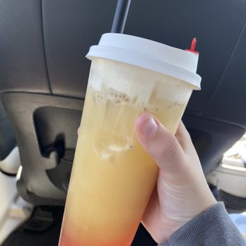 Tea Mate  - Lemon bomb fruit tea with strawberry popping boba - Juice Bars & Smoothies Near Me - Orem, Utah