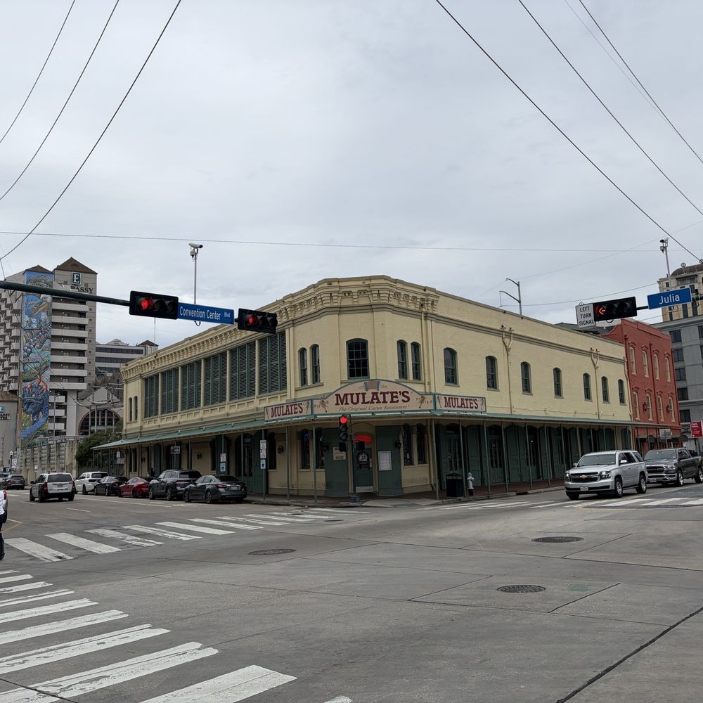 Across from the convention center