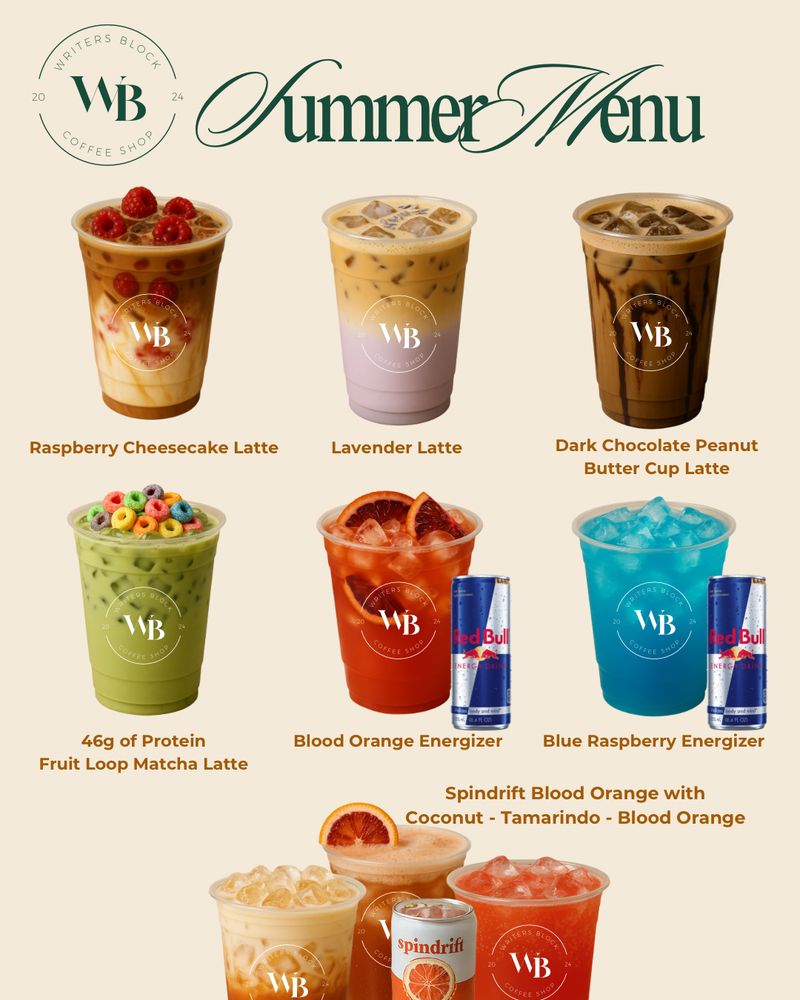 Writer’s Block Coffee Shop Logo