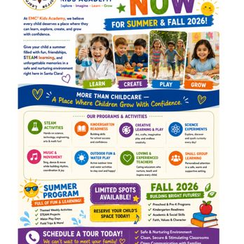 EMC2 Kids Academy - ENROLLING NOW - Private Schools Near Me - Santa Clara, California EMC2 Kids Academy - ENROLLING NOW - Private Schools Near Me - Santa Clara, California