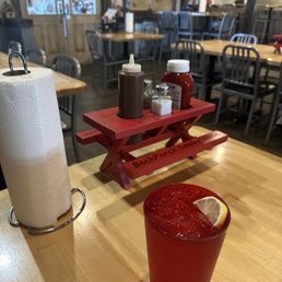 Table & interior.