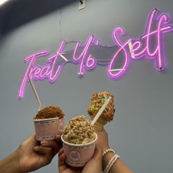 Pistachio ashta swirl with nuts
