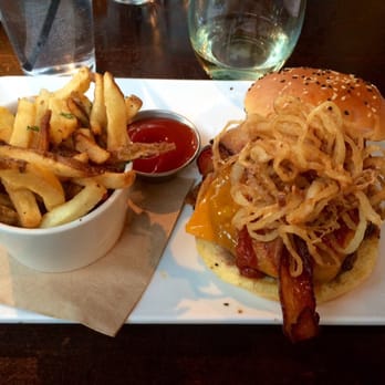 Eureka! - Cowboy burger with fries - Burgers Near Me - Claremont, California