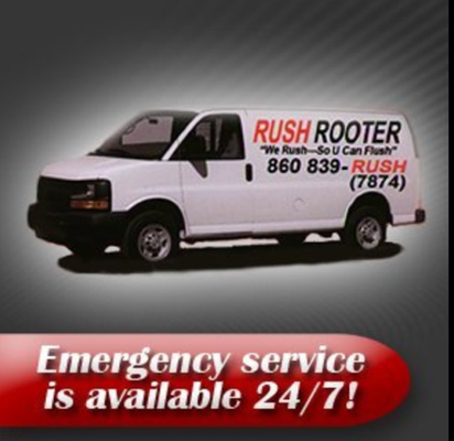 Rush Rooter Sewer & Drain Cleaning Logo