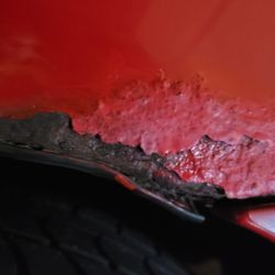 Salem Autosports - Just one of several rust spots. Approx. 6 - 7 inches across.