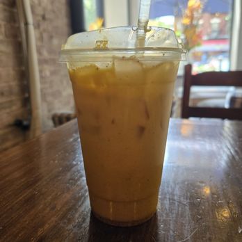 Common Good Harlem - Turmeric Latte (iced) - Cafes Near Me - New York, New York Common Good Harlem - Turmeric Latte (iced) - Cafes Near Me - New York, New York