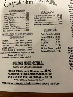 Menu photo 2 Mike's Catfish Inn Amite, LA Menu photo 2 Mike's Catfish Inn Amite, LA