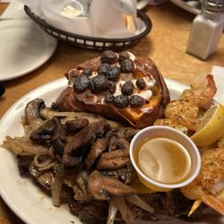 Ribeye* 12oz & Grilled Shrimp